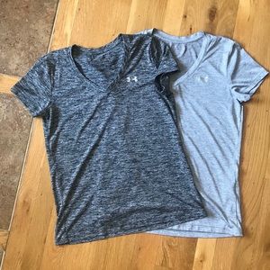Women’s underarmour dry-fit v neck tee bundle of 2